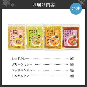 北海道素材エスニック（冷凍）カレー・スープセット