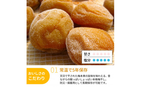 紀州南高梅 備蓄用白干し梅（塩分22%）400g / 紀州南高梅 南高梅 梅干し 梅干 梅 うめ 個包装 防災 備蓄 健康 白干梅 ご飯のお供 和歌山県 田辺市 【kng008-1】