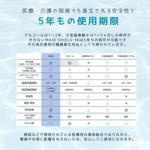次世代除菌消臭液 AIRSHIELD96　280ml 5本セット
