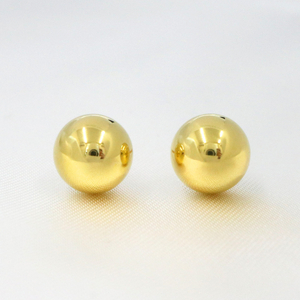 甲府市発 k18イエローゴールド 丸玉ピアス 8mm 18金 スタッド 定番 [PS-1106YG]