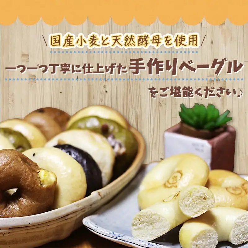 もちもちやわらかい牛乳屋さんのベーグル17個〔16-33-015〕_(都城市) シンプルな定番ミルクベーグル 全粒粉ベーグル 塩ベーグル プレーン ブランベーグル おまかせ ベーグルセット 牛乳100％使用 パン スイーツ 朝食