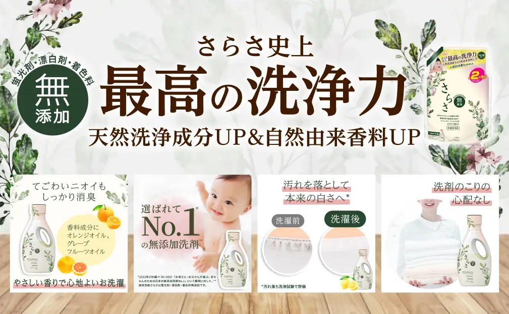 さらさ洗剤ジェル つめかえウルトラジャンボサイズ 1490g×6個