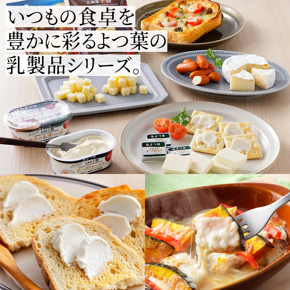 よつ葉 チーズ 詰め合わせ 計10品 個包装 北海道 人気 ギフト 乳製品 国産チーズ カマンベールチーズ ナチュラルチーズ クリームチーズ チーズペースト シュレッドチーズ チェダーチーズ ゴーダチーズ おつまみ