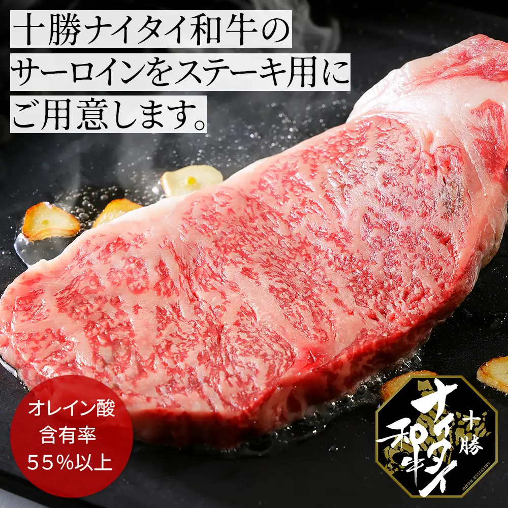 十勝ナイタイ和牛 サーロイン ステーキ 計400g（200g×2枚） ステーキ用 国産 北海道 牛 肉 牛肉 国産牛 和牛 5・4等級 黒毛和牛 オレイン酸含有率55%以上 冷凍