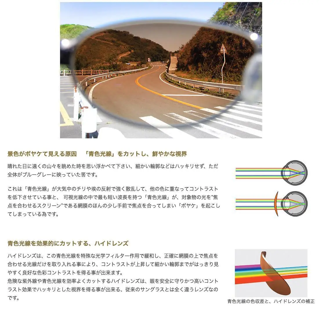 【HYDE クールグレー】紫外線・ブルーライトカット　D-hyde ドライブ用サングラス