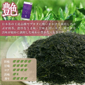 原田茶園　　特上煎茶　艶 200g(100g×2)_農林水産大臣賞受賞 特上 煎茶 艶 100g × 2袋 計 200g 日本茶 王道品種 ヤブキタ かぶせ煎茶 濃厚 うま味 甘み 深いコク 爽やかな渋味 絶妙 調和 味わい豊か 八女茶 茶葉 お茶 茶 緑茶 カテキン 抗酸化作用 ティー リーフ 福岡県 久留米市 送料無料 〔Ex224〕