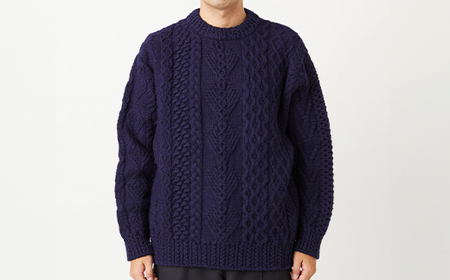 ≪先行予約≫【THISISASWEATER.】A2 : A SWEATER IS LOVE. -NAVY ネイビー セーター 服 洋服 ユニセックス メンズ レディース ブランド 数量限定 山形県 山辺町 サイズ1 yt-slxxn1