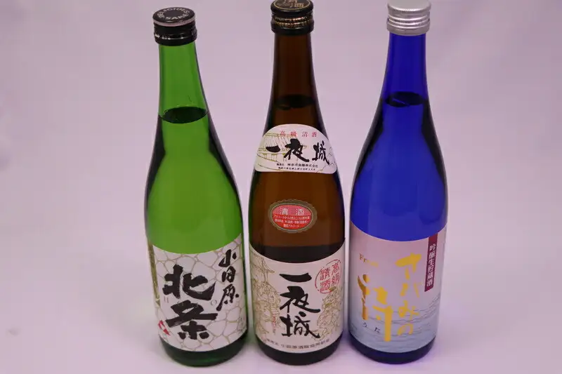 厳選！城下町小田原の日本酒３本セット【日本酒３本セット 小田原の日本酒 小田原産米100%使用 純米酒 吟醸生貯蔵酒さがみの詩 上撰一夜城 小田原北条純米酒 丹沢山系の伏流水 柔らかな口当たり 神奈川県 小田原市 】
