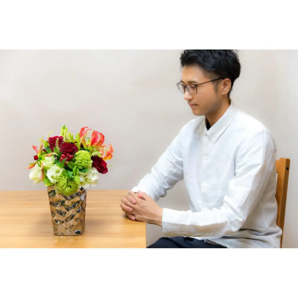 アレンジメント Sサイズ_レッド系