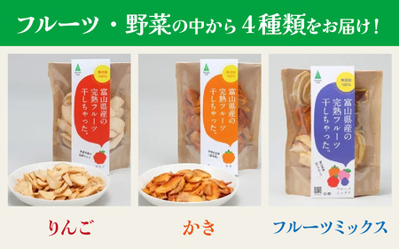 富山県産の素材を使った ドライフルーツ・乾燥野菜セット