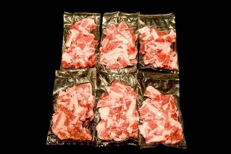 【京丹波高原豚】 豚肉こま切れ 1.5kg 250g×6パック【 豚こま 細切れ 】   [009TN001]
