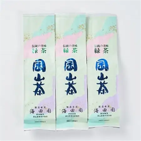 岡山県美作市産　【岡山茶】100g×3個セット_飲料・ドリンク 茶葉・ティーバッグ 茶 _【1525348】