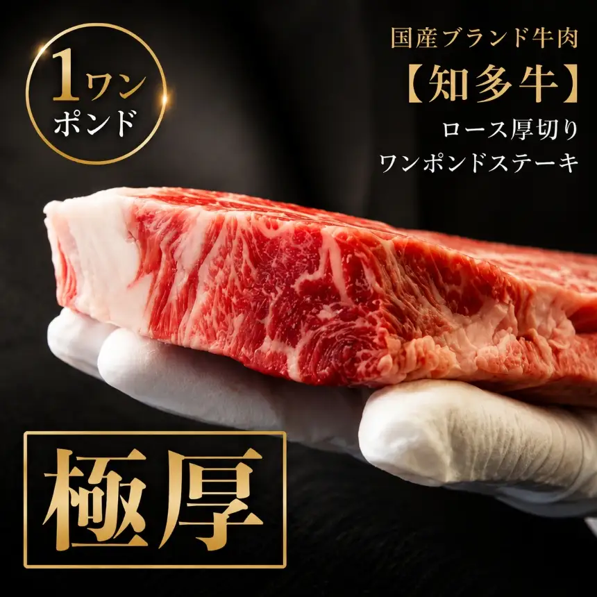 ブランド牛ロース【ワンポンドステーキ】※北海道・沖縄・離島への配送不可