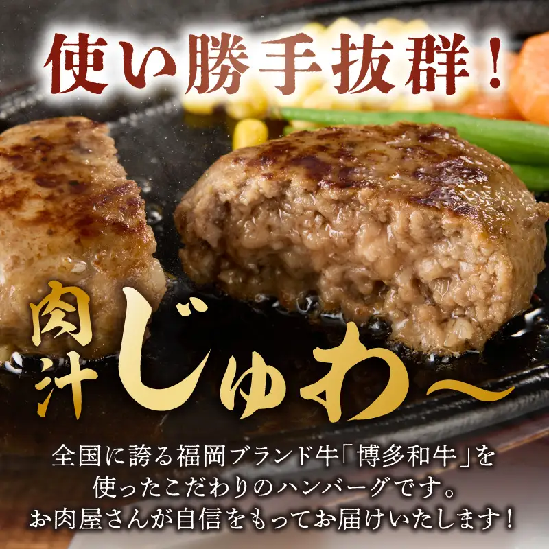 博多和牛 生ハンバーグ 140g 5個入り【A2-140】