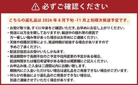 【数量限定】粒パック 訳あり シャインマスカット 約1kg （2パック） 【2026年8月下旬～11月上旬発送開始予定】
