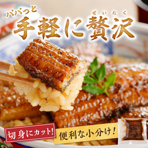 うなぎの蒲焼き　切身10袋セット_うなぎ 蒲焼き 切身 60g × 10袋 セット タレ付き 南九州産 真空パック 手軽 便利 小分け 温めるだけ 簡単調理 レンジ 湯煎 一人暮らし アレンジ レシピ おつまみ ひつまぶし うな丼 冷凍 加工品 惣菜 国産 お取り寄せ 福岡県 久留米市 送料無料 〔Cu034〕