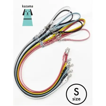 kazama standard 本革製丸めリード【Sサイズ】ブラック【1403968】