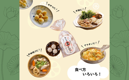 お餅みたいな徳島れんこん玉だんご　200g×6袋　鳴門　だんご　お味噌汁　グラタン　お鍋　おやつ　れんこん