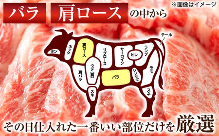 【全12回定期便】【訳あり】【A4~A5】長崎和牛焼肉切り落とし(肩ロース・バラ）　500g【株式会社 MEAT PLUS】[QBS041]