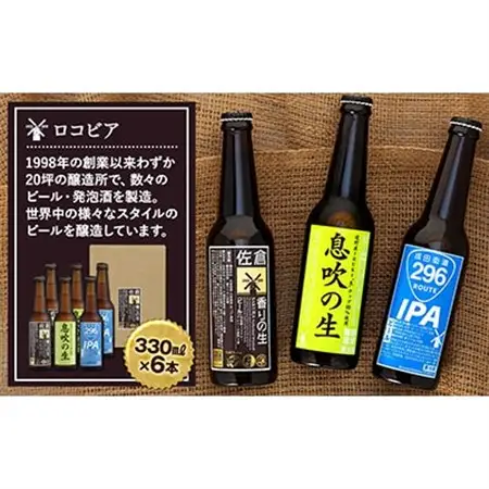 佐倉のクラフトビール「ロコビア」3種のみ比べセット_酒・アルコール ビール  _【配送不可地域：離島】【1292877】