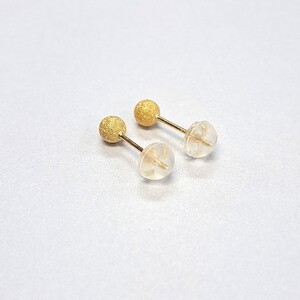 APE4944 K18YG 　4mm　FBピアス