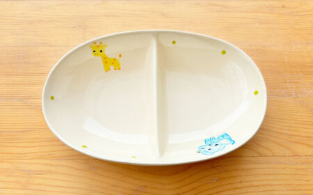 【瀬戸焼】子供用食器5点セット（動物）【窯元SOUSEN】[BBCQ010]子ども食器 ギフト