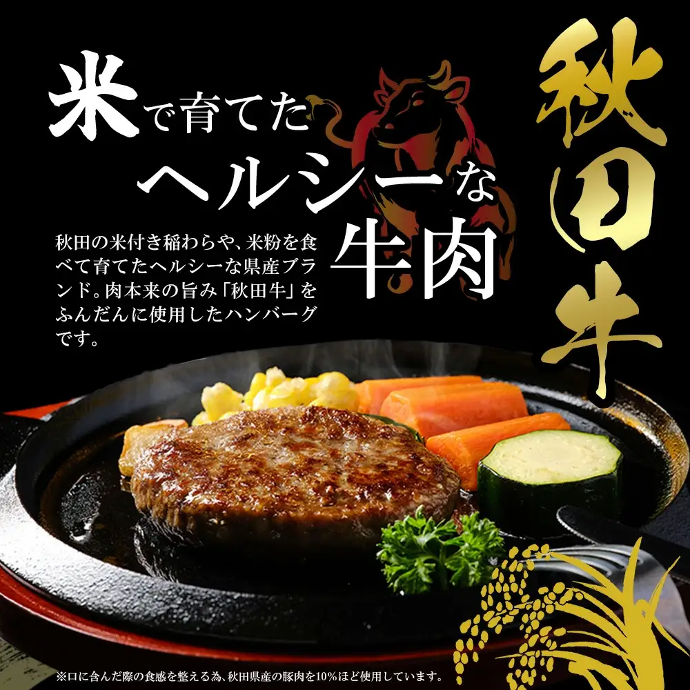 秋田牛ハンバーグ720g（120g×3個　2セット）　115P2601