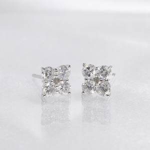 プラチナ 0.50ctフラワーダイヤモンドピアス  山梨 プラチナ900 ピアス ダイヤモンド PT900 プラチナ ダイヤ0.25ct×2 カラット 天然ダイヤモンド ジュエリー アクセサリー 山梨県 甲斐市 BQ-146