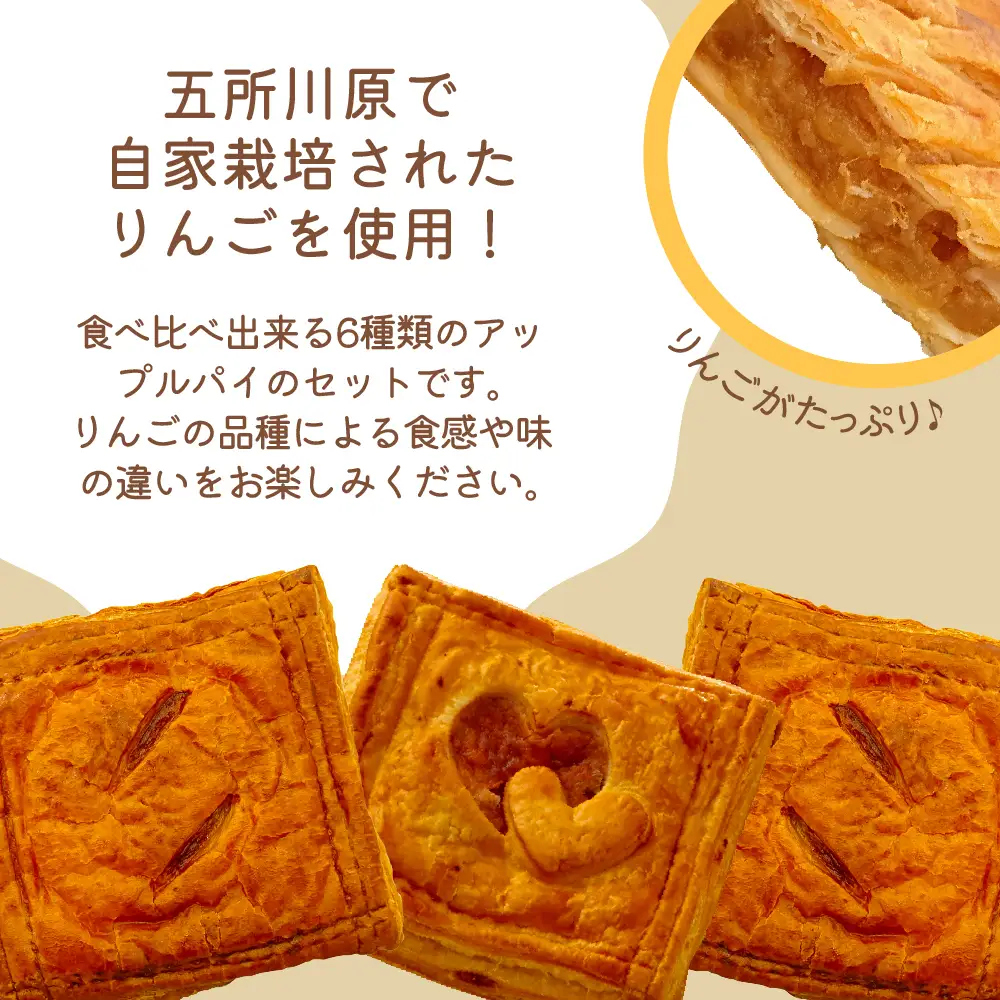 アップルパイ　6種食べ比べセット_個包装_りんご_詰合せ_アップルパイ