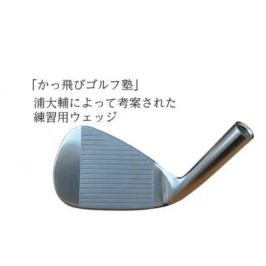ゴルフウェッジ AIM Design 51.5°10バンス ( メッキ ) かっ飛びゴルフ塾 浦大輔 考案 ヘッドのみ ゴルフ ウェッジ