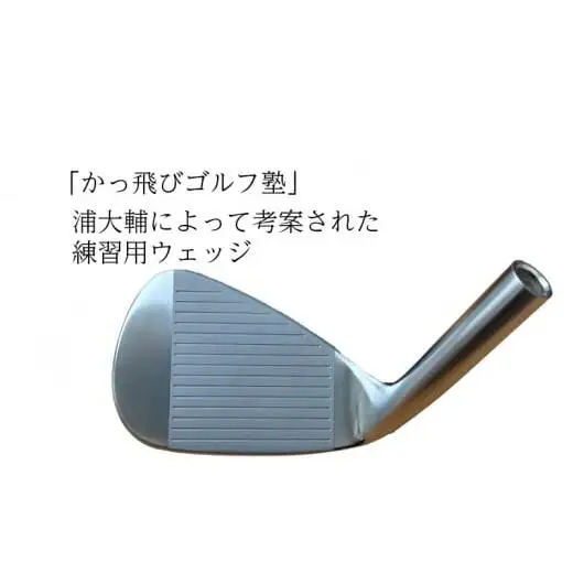 ゴルフウェッジ AIM Design 56°7バンス ( メッキ ) かっ飛びゴルフ塾 浦大輔 考案 ヘッドのみ ゴルフ ウェッジ