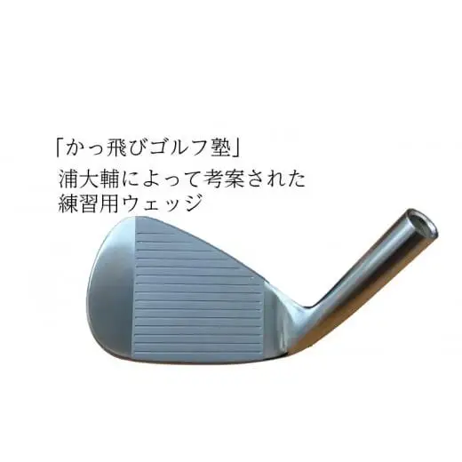 ゴルフウェッジ AIM Design 56°13バンス ( メッキ ) かっ飛びゴルフ塾 浦大輔 考案 ヘッドのみ ゴルフ ウェッジ