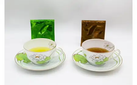 【ギフト用】八女煎茶とほうじ茶の個包装ティーバッグ詰め合せ 068-014
