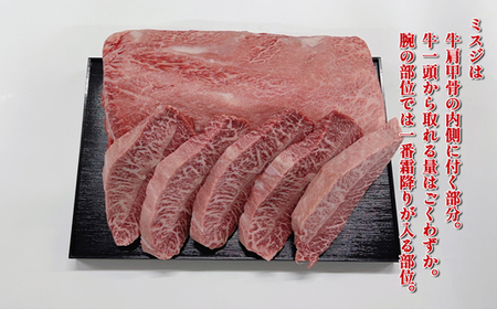 【お肉定期便】【厳選希少部位】【A4～A5】博多和牛ミスジステーキ5回定期便（500g×5回）計2.5kg[H0135T5]