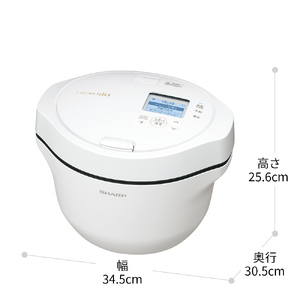 U117(ホワイト)　SHARP ヘルシオ　ホットクック KN-HW24H-W（プレミアムホワイト）【シャープ 電化製品 家電 キッチン キッチン家電 調理 調理家電 水なし自動調理鍋 水なし 無水 自動調理 自動調理鍋 時短 新生活 料理 料理家電 ごはん 無線LAN 正規品 2.4L 大阪府 八尾市 返礼品】
