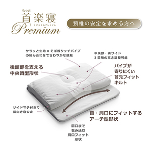 枕 西川 nishikawa 医師がすすめる健康枕 もっと首楽寝 プレミアム 高め P317W まくら