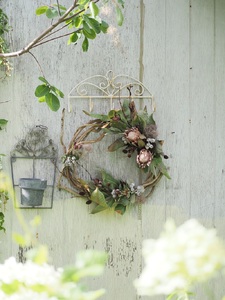 ドライフラワーリース　ワイルドフラワー [h302]