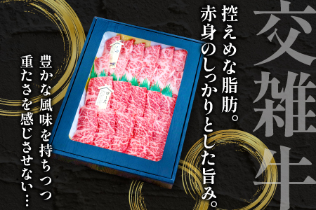 B-1197 松永牧場牛（交雑牛）ロース＆バラ 焼肉セット （各250g）