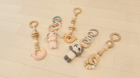 HOPPL（ホップル） amimals ベビージムセット シーグリーン／マスコット