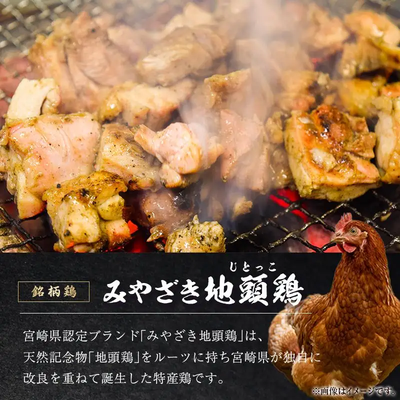 ◆みやざき地頭鶏炭火焼セット(合計450g)
