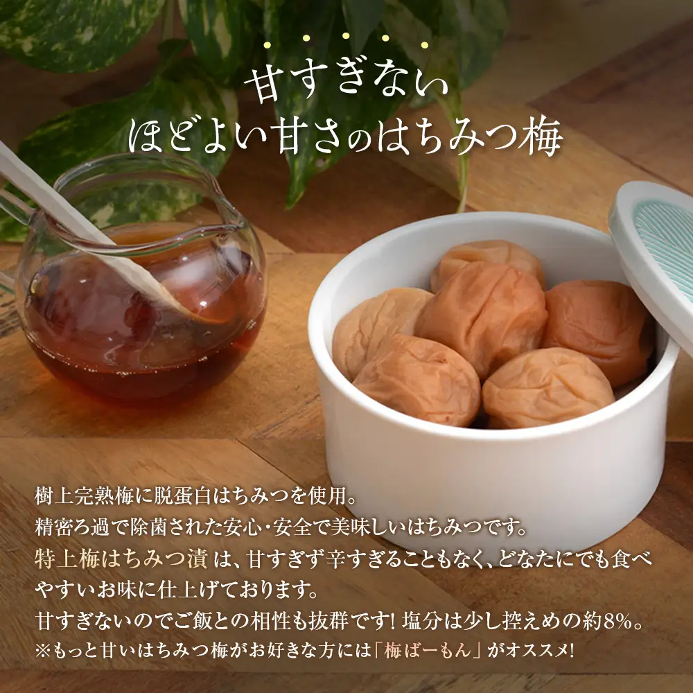 つぶれ梅 2種セット 極上漬＆はちみつ梅 300g×2 ［Kn13］