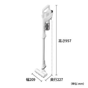 U126(ホワイト系)　SHARP コードレススティック掃除機 EC-AR11-W（ホワイト系）【シャープ 電化製品 家電 生活家電 コードレス スティック クリーナー 掃除機 軽量 新生活 正規品 大阪府 八尾市 返礼品】