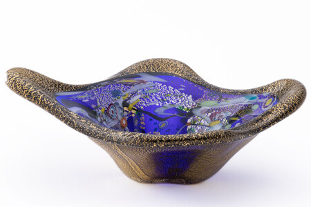 金・プラチナ象嵌「光琳」1983J.CAVIAR　BOWL 皇煌（こうおう）【カラー：ブルー】_0092-002-1