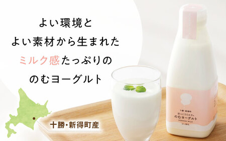 【お中元対象】ほっこうミルクののむヨーグルト Aセット 計6本（200g・500g）| 有限会社 北広牧場 [BNBK001]