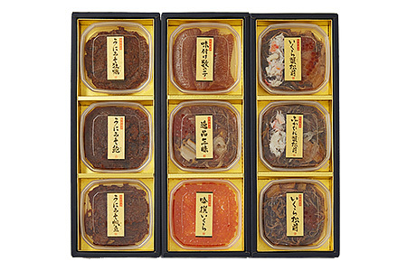 【陸前逸品】海鮮珍味9種セット [ うに 数の子 松前漬け いくら ふかひれ ]