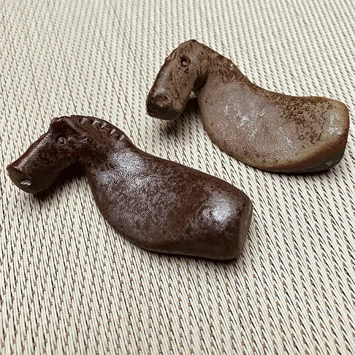 うまはしおき 2個組 アソート ｜ 箸置き 陶器 福島県