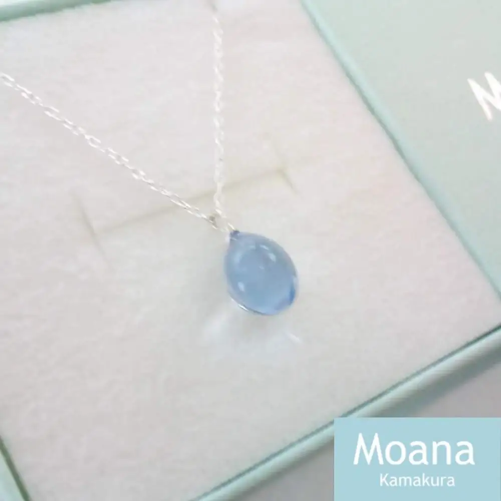 【Lavender Blue】タイニードロップネックレス