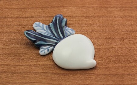 源右衛門窯 蕪絵 箸置 器 食器 はしおき 野菜 有田焼 35000円 3.5万円 A35-569