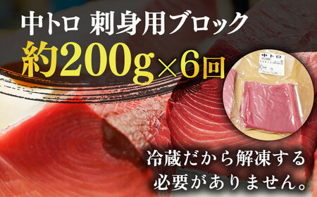 【全6回定期便】五島列島産養殖生本かみマグロ 中トロ 200g [RBP027] 本マグロ 本まぐろ 本鮪 本マグロ 本まぐろ 本鮪 本マグロ 本まぐろ 本鮪 本マグロ 本まぐろ 本鮪九州 長崎