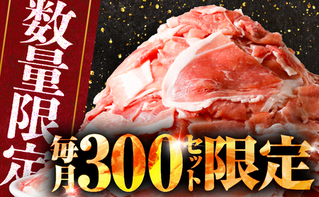 【14営業日以内に発送】【数量限定】鹿児島県産 黒豚切り落とし 500g K025-001_01 肉 豚肉 冷凍 スピード配送 最短 すぐ届く お急ぎ